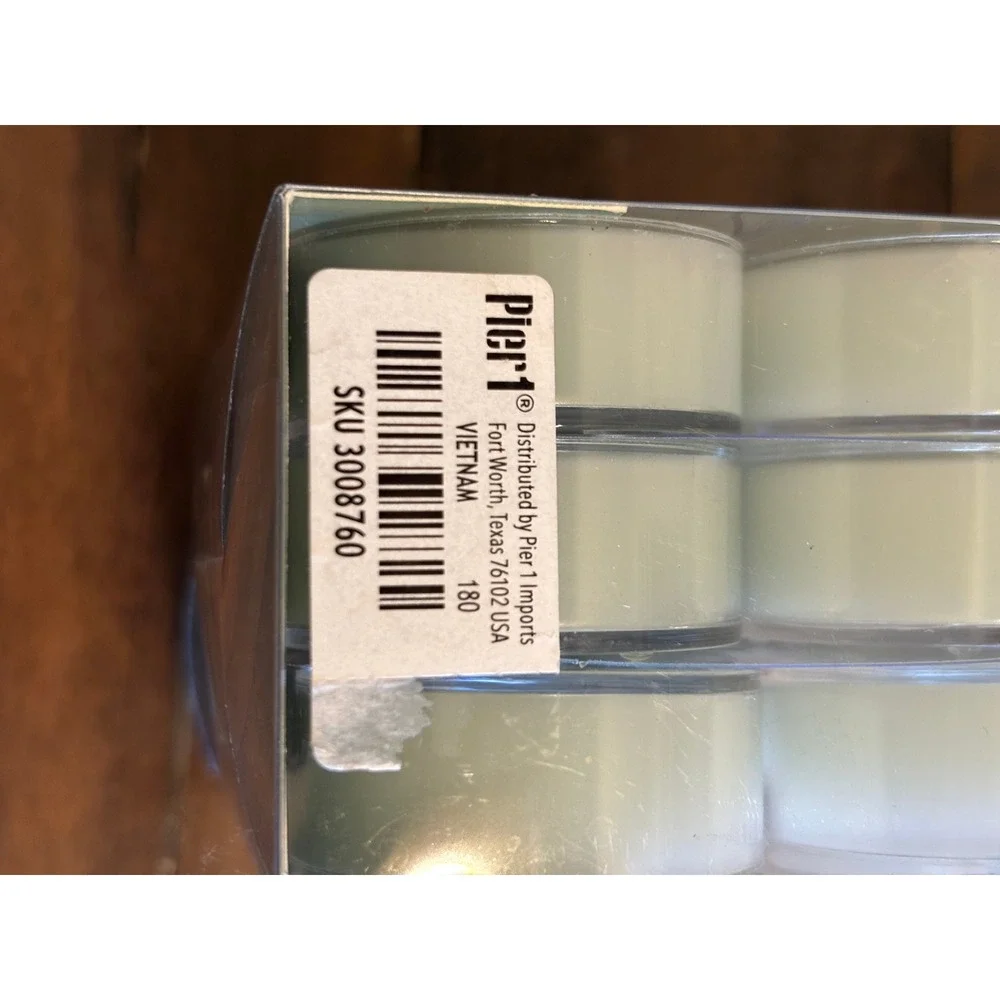 Pier 1 Imports Sea Grass Tealights Unisex 17 Pack Green Scented Coastal Candles